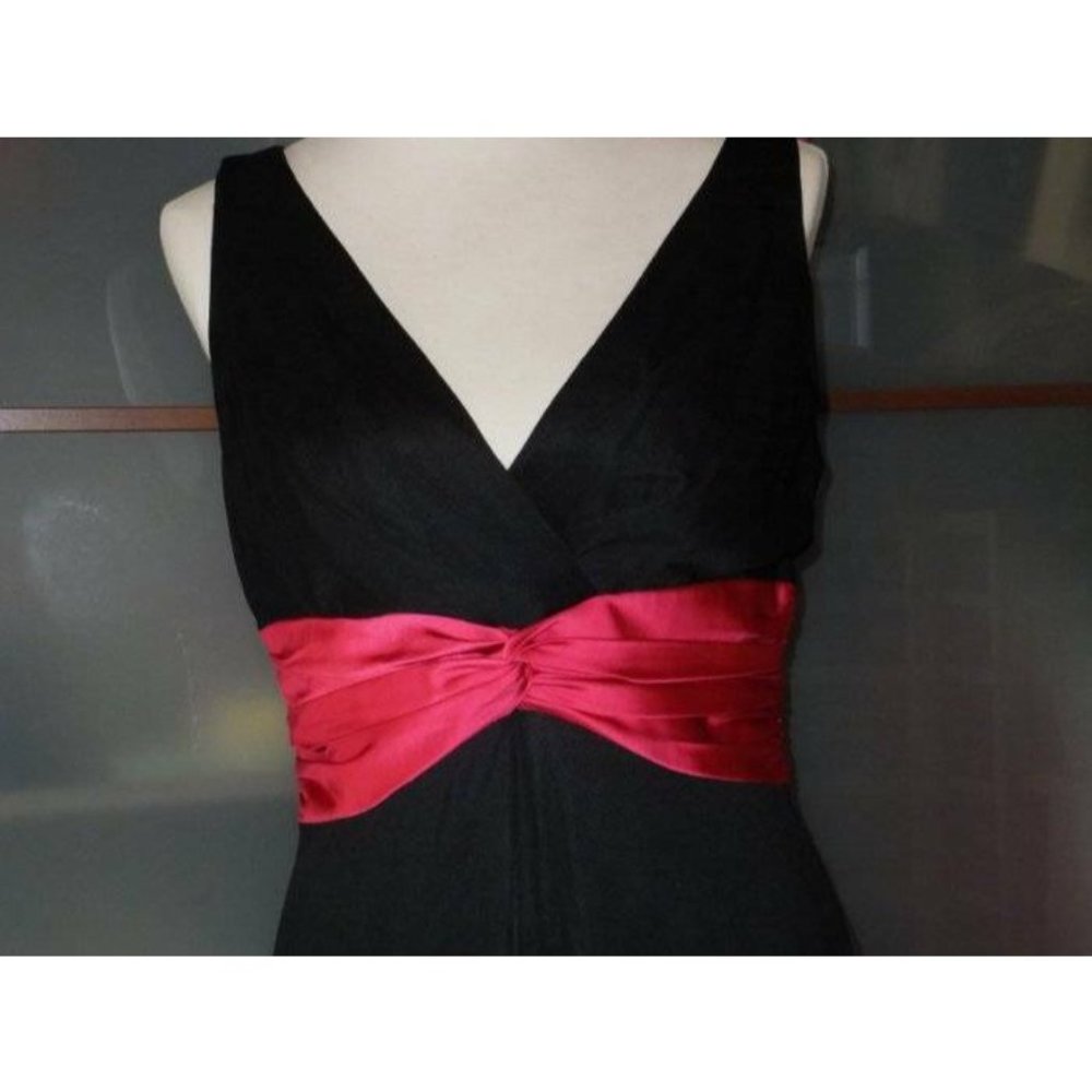 Kay Unger Twist Satin Waist Cocktail Dress 12 NEW - Picture 2 of 9